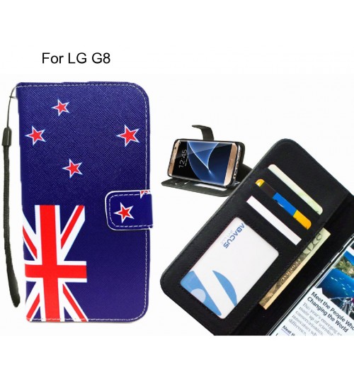 LG G8 case 3 card leather wallet case printed ID