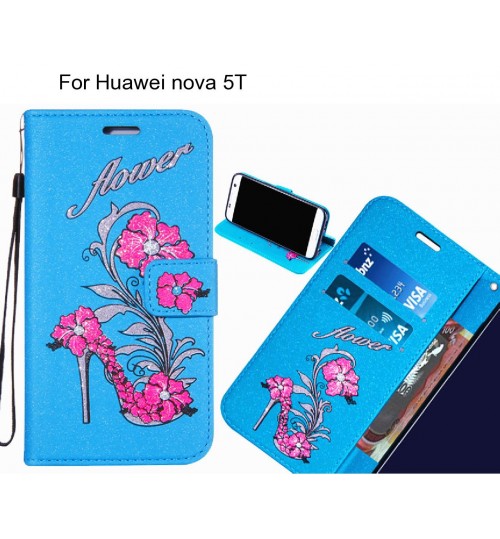 Huawei nova 5T case Fashion Beauty Leather Flip Wallet Case