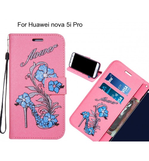 Huawei nova 5i Pro case Fashion Beauty Leather Flip Wallet Case
