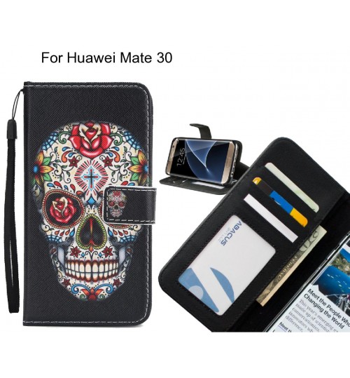 Huawei Mate 30 case 3 card leather wallet case printed ID