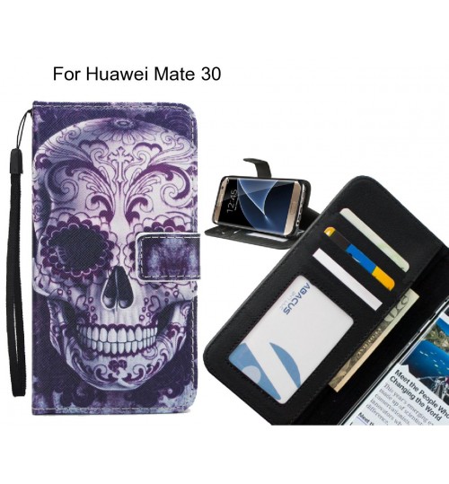 Huawei Mate 30 case 3 card leather wallet case printed ID