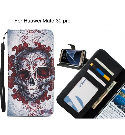 Huawei Mate 30 pro case 3 card leather wallet case printed ID