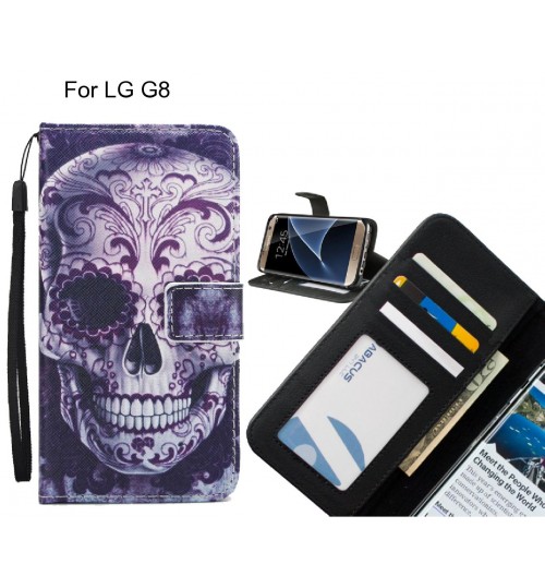 LG G8 case 3 card leather wallet case printed ID