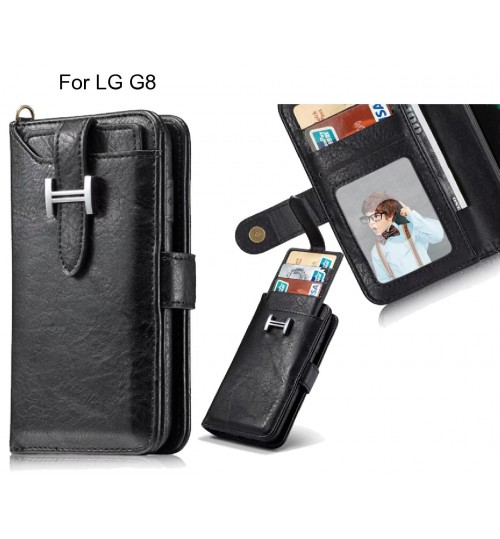 LG G8 Case Retro leather case multi cards cash pocket