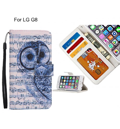 LG G8 case 3 card leather wallet case printed ID