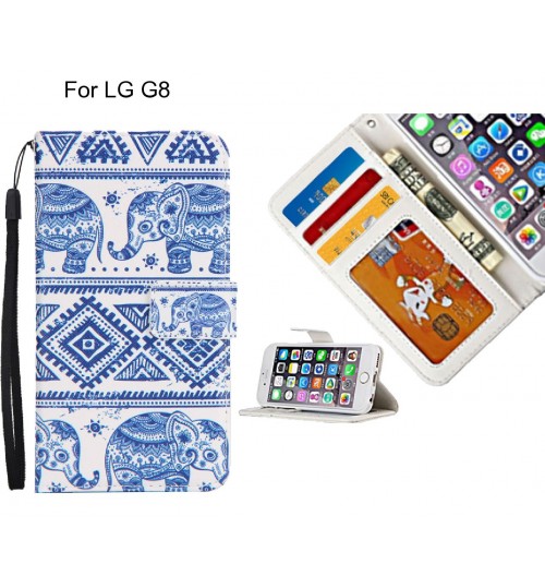 LG G8 case 3 card leather wallet case printed ID