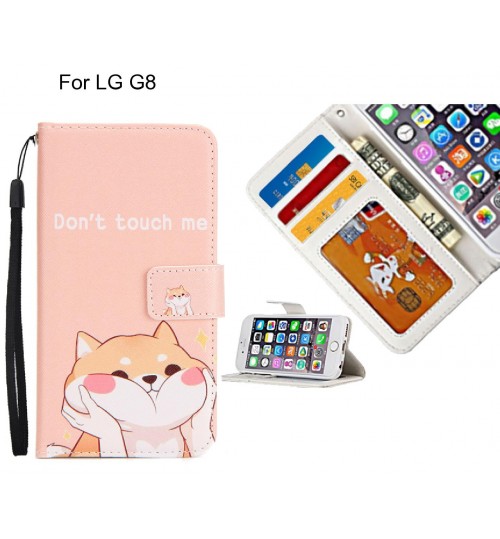 LG G8 case 3 card leather wallet case printed ID