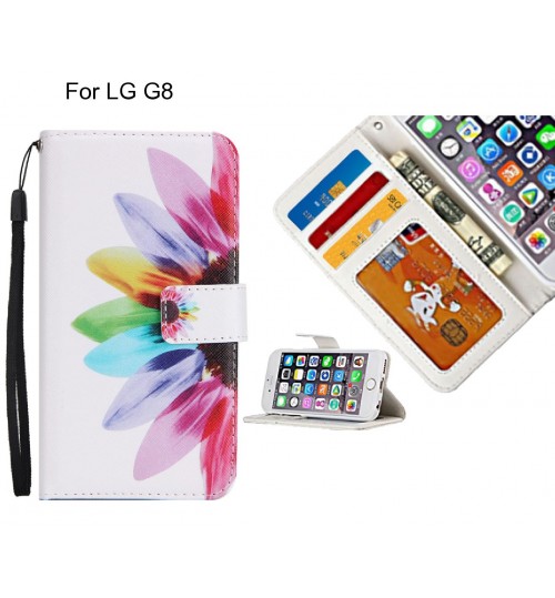 LG G8 case 3 card leather wallet case printed ID