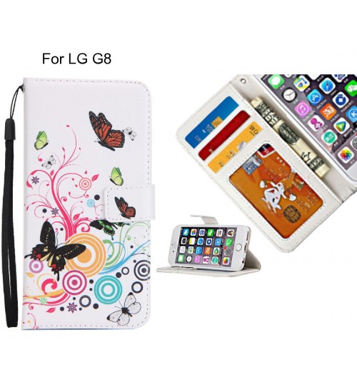 LG G8 case 3 card leather wallet case printed ID