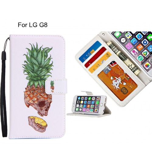 LG G8 case 3 card leather wallet case printed ID