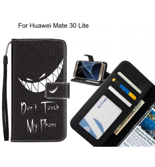 Huawei Mate 30 Lite case 3 card leather wallet case printed ID