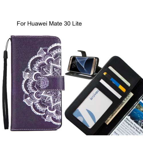 Huawei Mate 30 Lite case 3 card leather wallet case printed ID