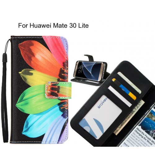 Huawei Mate 30 Lite case 3 card leather wallet case printed ID