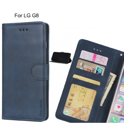 LG G8 case executive leather wallet case