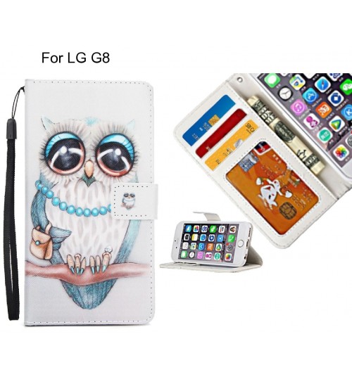 LG G8 case 3 card leather wallet case printed ID