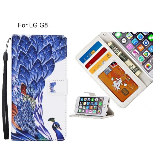 LG G8 case 3 card leather wallet case printed ID