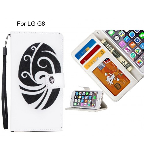 LG G8 case 3 card leather wallet case printed ID