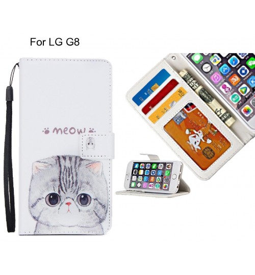 LG G8 case 3 card leather wallet case printed ID