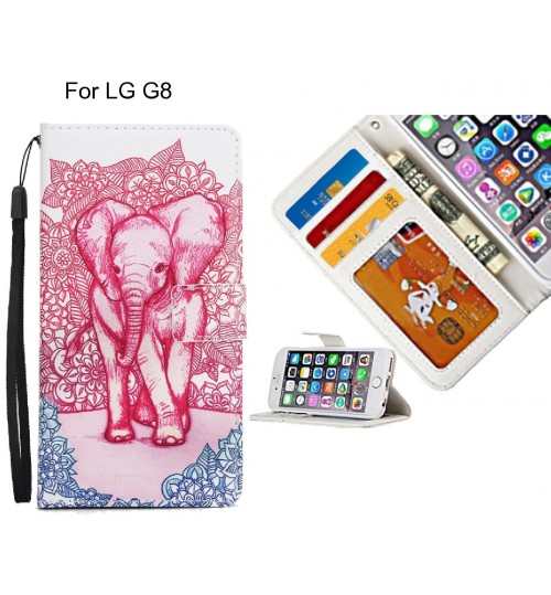 LG G8 case 3 card leather wallet case printed ID