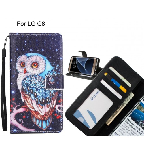 LG G8 case 3 card leather wallet case printed ID