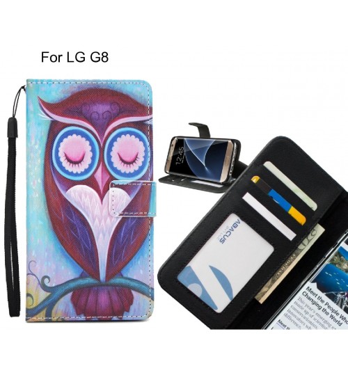 LG G8 case 3 card leather wallet case printed ID