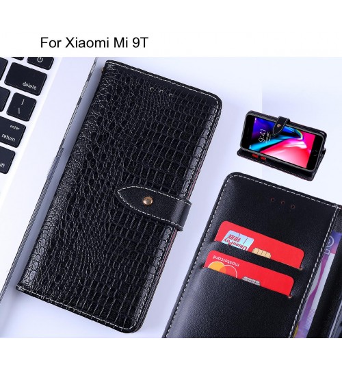 Xiaomi Mi 9T case croco pattern leather wallet case