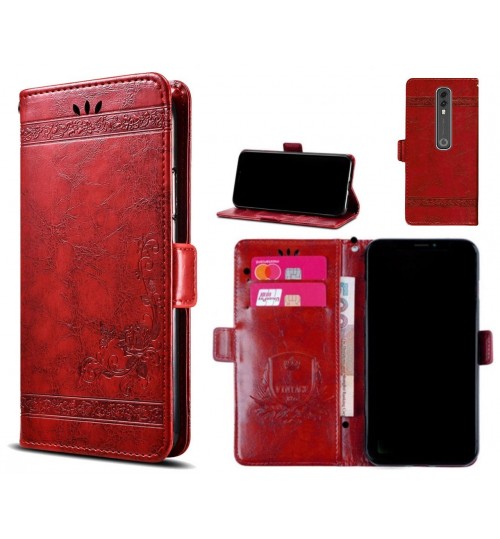 Vodafone V10 Case retro leather wallet case