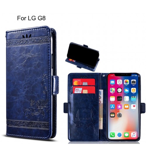 LG G8 Case retro leather wallet case