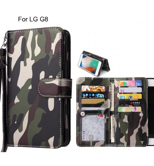 LG G8 Case Camouflage Wallet Leather Case