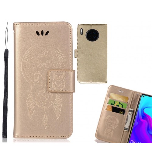 Huawei Mate 30 Case Embossed wallet case owl