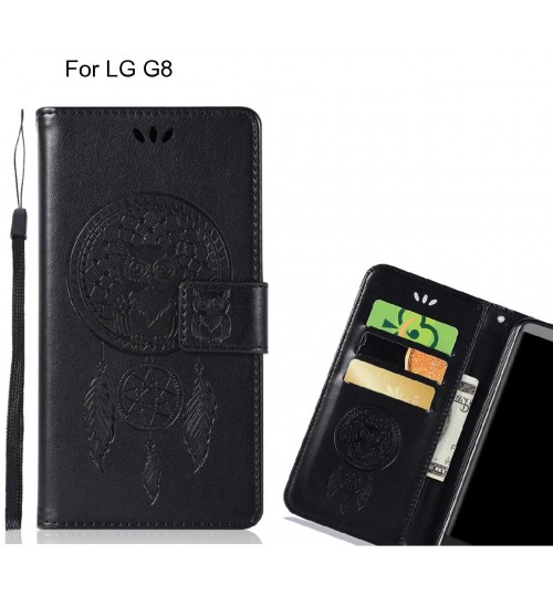 LG G8 Case Embossed wallet case owl