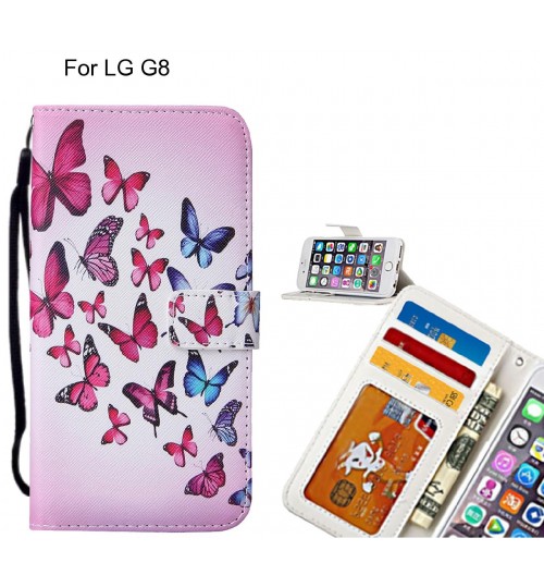 LG G8 case leather wallet case printed ID