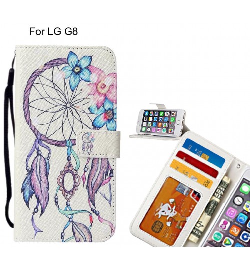 LG G8 case leather wallet case printed ID