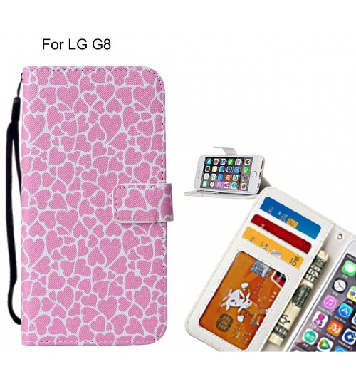 LG G8 case leather wallet case printed ID