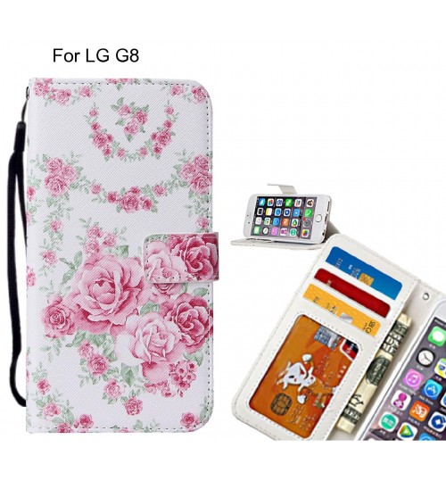 LG G8 case leather wallet case printed ID