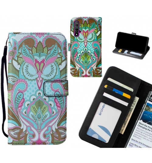 Huawei nova 5T case leather wallet case printed ID
