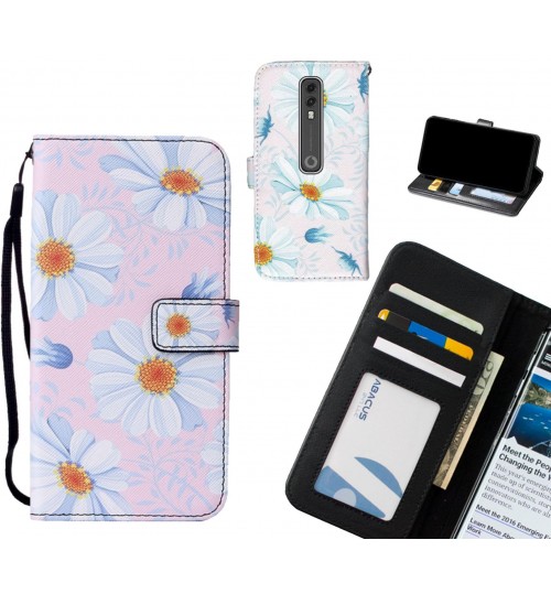 Vodafone V10 case leather wallet case printed ID