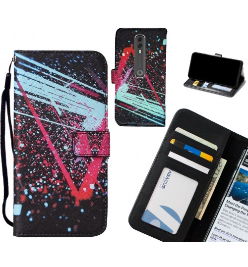 Vodafone V10 case leather wallet case printed ID