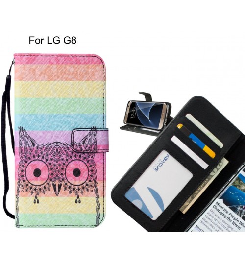 LG G8 case leather wallet case printed ID