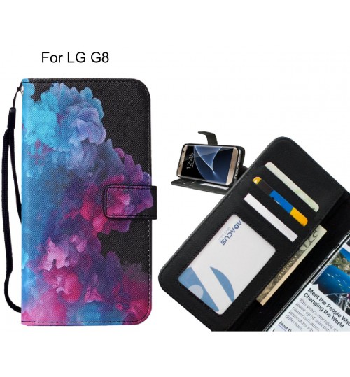 LG G8 case leather wallet case printed ID