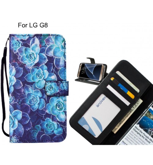 LG G8 case leather wallet case printed ID