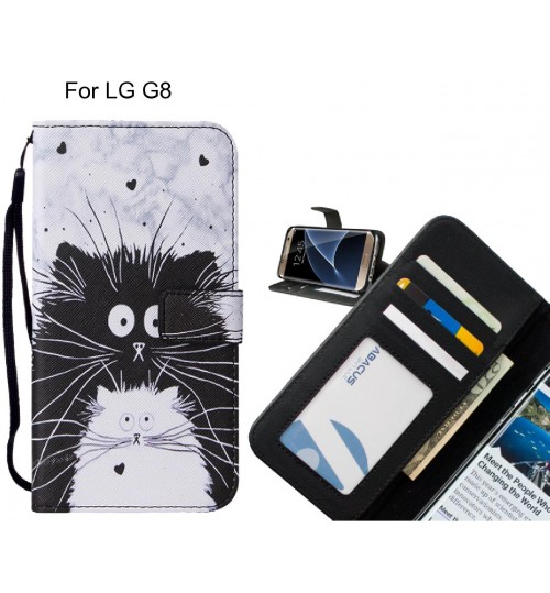 LG G8 case leather wallet case printed ID