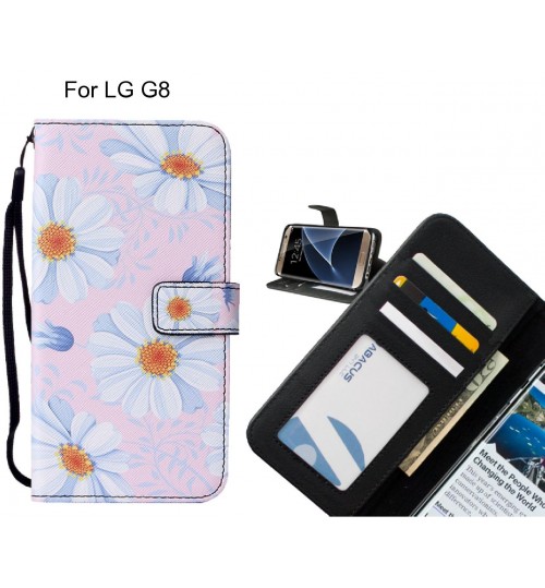 LG G8 case leather wallet case printed ID