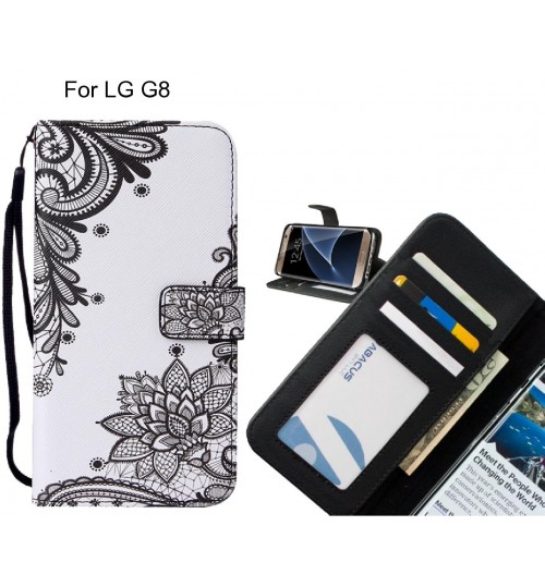 LG G8 case leather wallet case printed ID