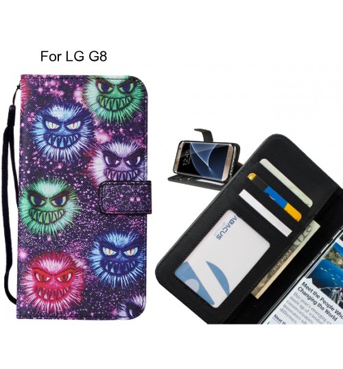 LG G8 case leather wallet case printed ID