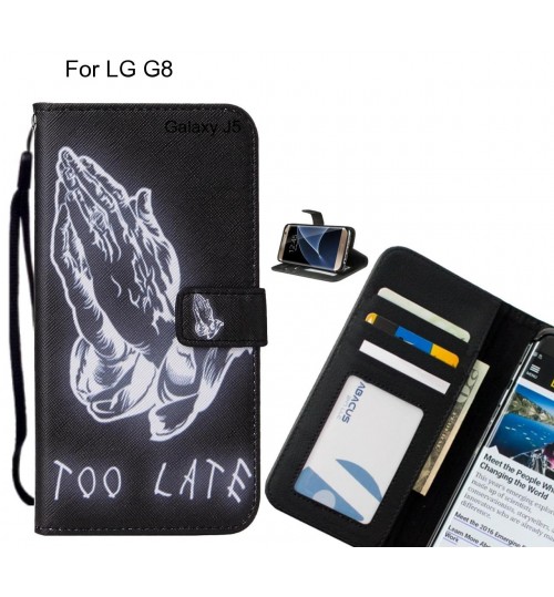 LG G8 case leather wallet case printed ID