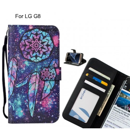 LG G8 case leather wallet case printed ID