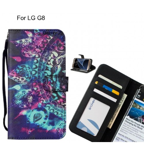 LG G8 case leather wallet case printed ID