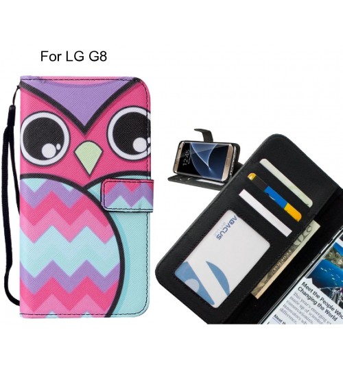 LG G8 case leather wallet case printed ID