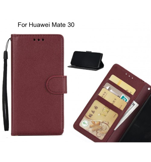 Huawei Mate 30  case Silk Texture Leather Wallet Case